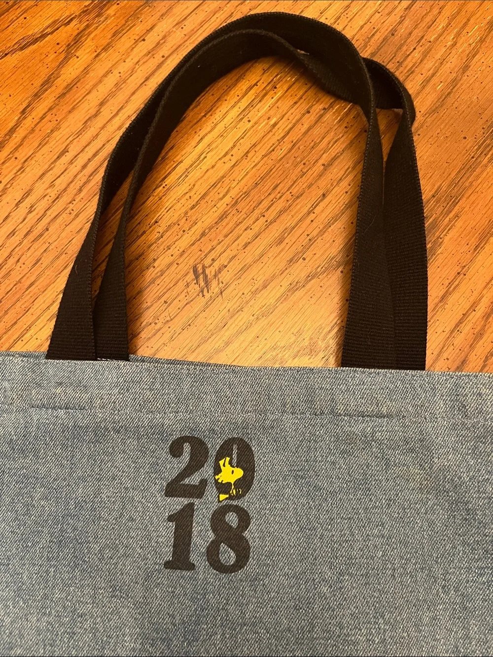 Snoopy x‎ Innisfree denim tote bag